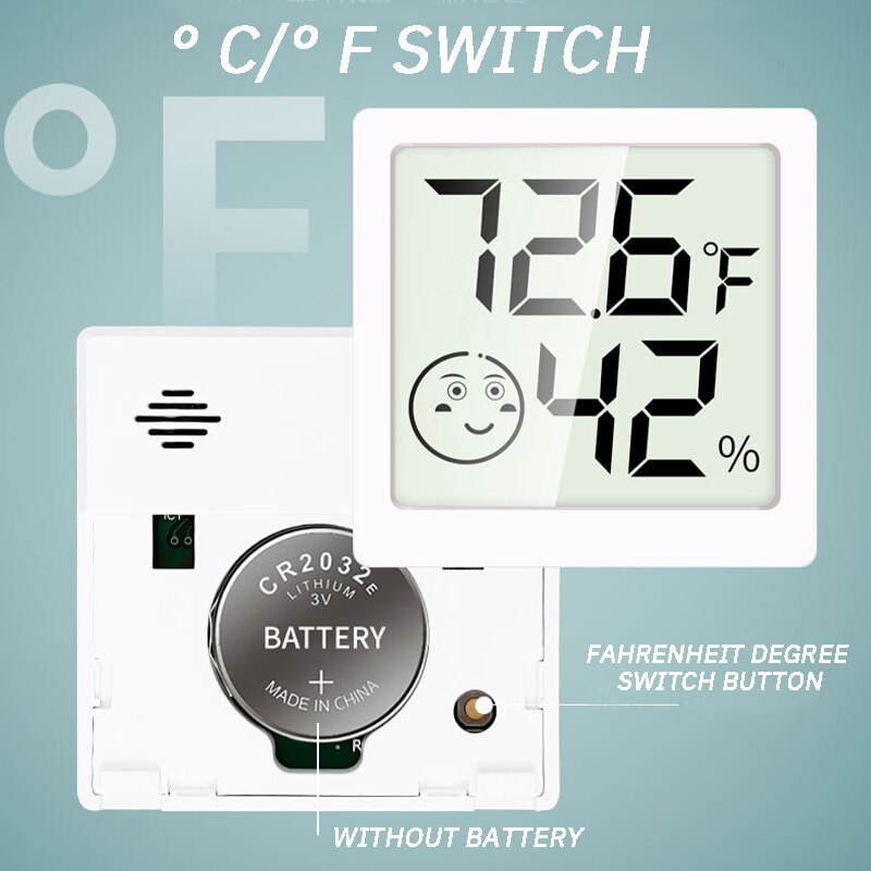 Lx8101 Hygrothermograaf Hoge Precisie Indoor Elektronische Thermometer Digitaal Display Meet Temperatuurvochtigheid 1Pc