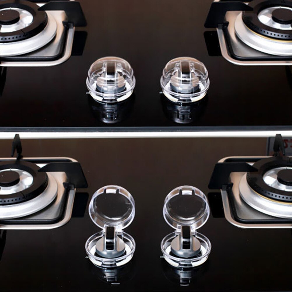Vred spis strömbrytarlock barnskydd gasspis strömbrytare lock transparent för hushållskök bekväm del