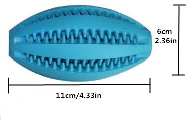 Natural Rubber Rottweiler Dog Toys: 11cm blue