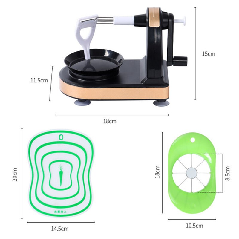 Hand-cranked Multifunctional Apple Peeler Machine Home Fruit Peeler With Apple Slicer Corer Cutter For Kitchen Convenience