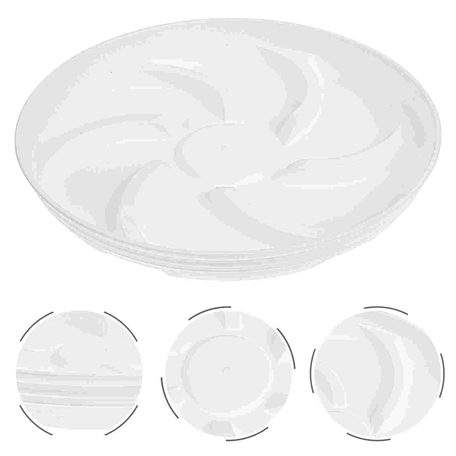 5pcs Large Plant Pot Base Resin Flowerpot Round Tray Succulent Pot Trays