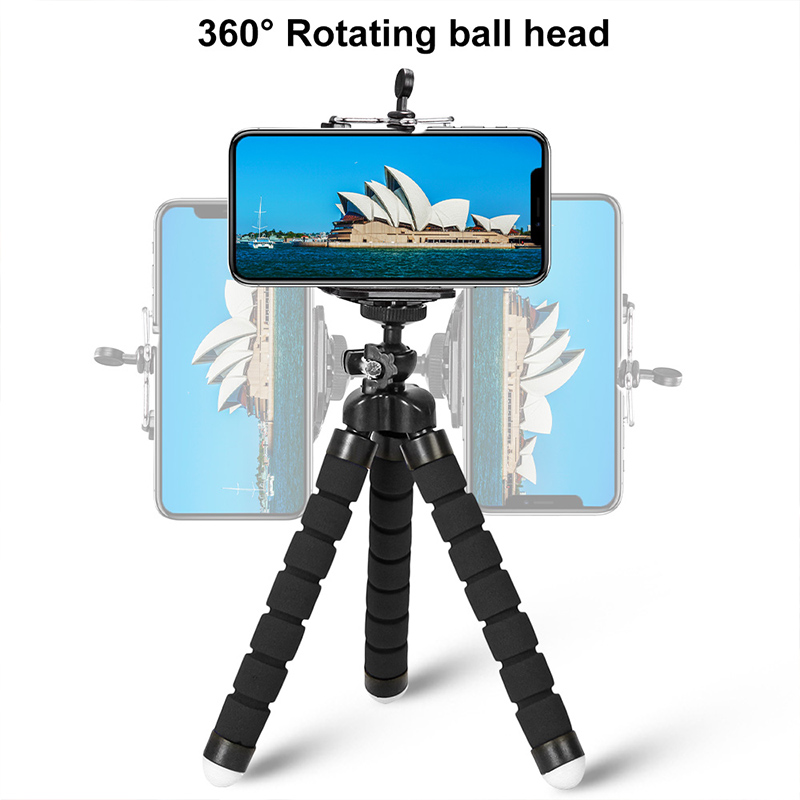 Universal Moblie Phone Clip Bracket Holder Mount Tripod Monopod Stand for Smartphone Camera Tripod Stand Adapter