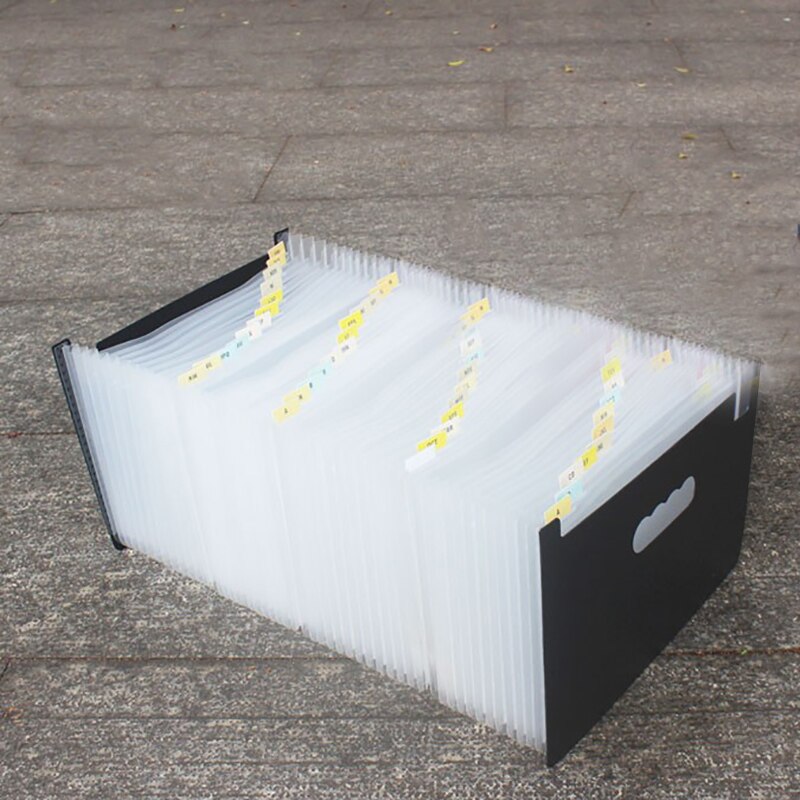 48 Pocket Map A4 Extensible File Organizer Accordeon Map Indeling Zak Desktop Storage Informatie Rack