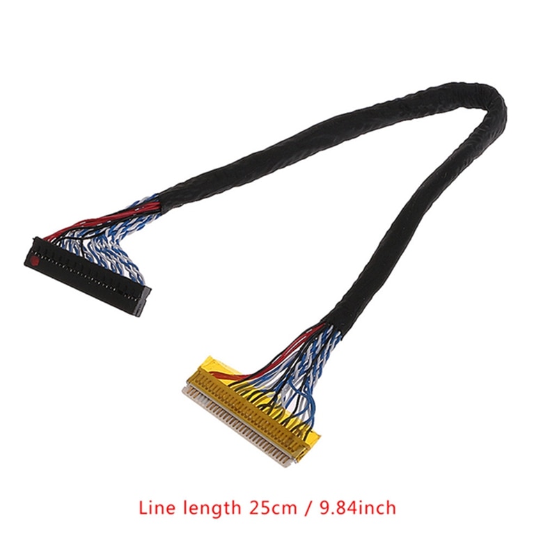 8 Bit Cable LVDS arreglar-30 Pin 2ch 17-26 pulgadas LCD/LED controlador de Panel 25cm