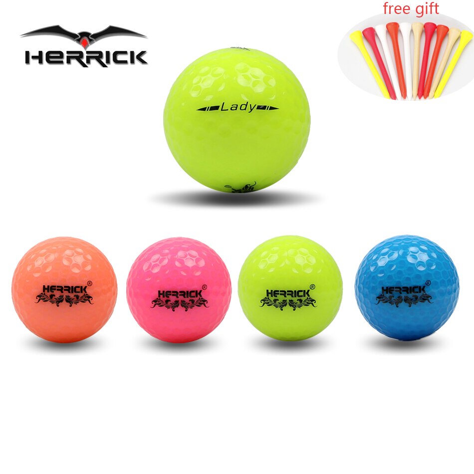 Golfbal Dame Spel Kleur Bal 3 Stks/partij Twee Lagen Ver Weg Beter Stabiliteit