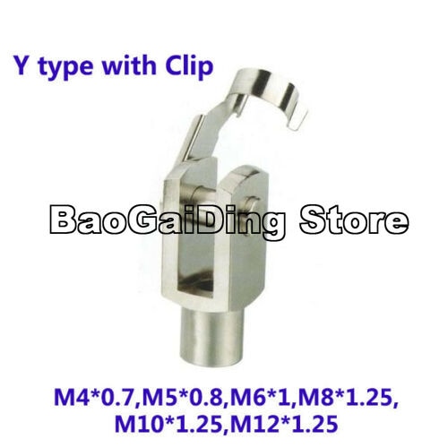 Ma/Mal Mini Pneumatische Cilinder Onderdelen M4 M5 M6 * 1 M8 * 1.25 M10 * 1.25 M12 * 1.25 Gesp Staaf Joint Y Joint Met Clip