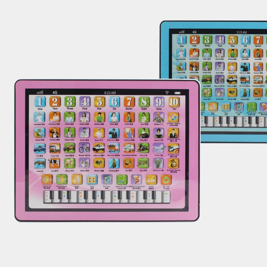 Baby Englisch FrüHenne Lernen Studie Maschine Art freundlicher Computer Tablette berühren Bildschirm USB Ladung Pädagogisches Spielzeug Für freundlicher