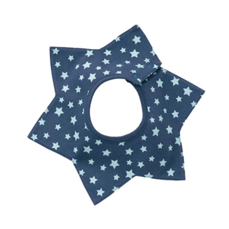 Slabbers Katoen Bloem Ster Babador Vier Layer Waterdichte Kwijl Handdoek Bib Swivel Snap Achthoekige Circulaire Rijst Zak: 4