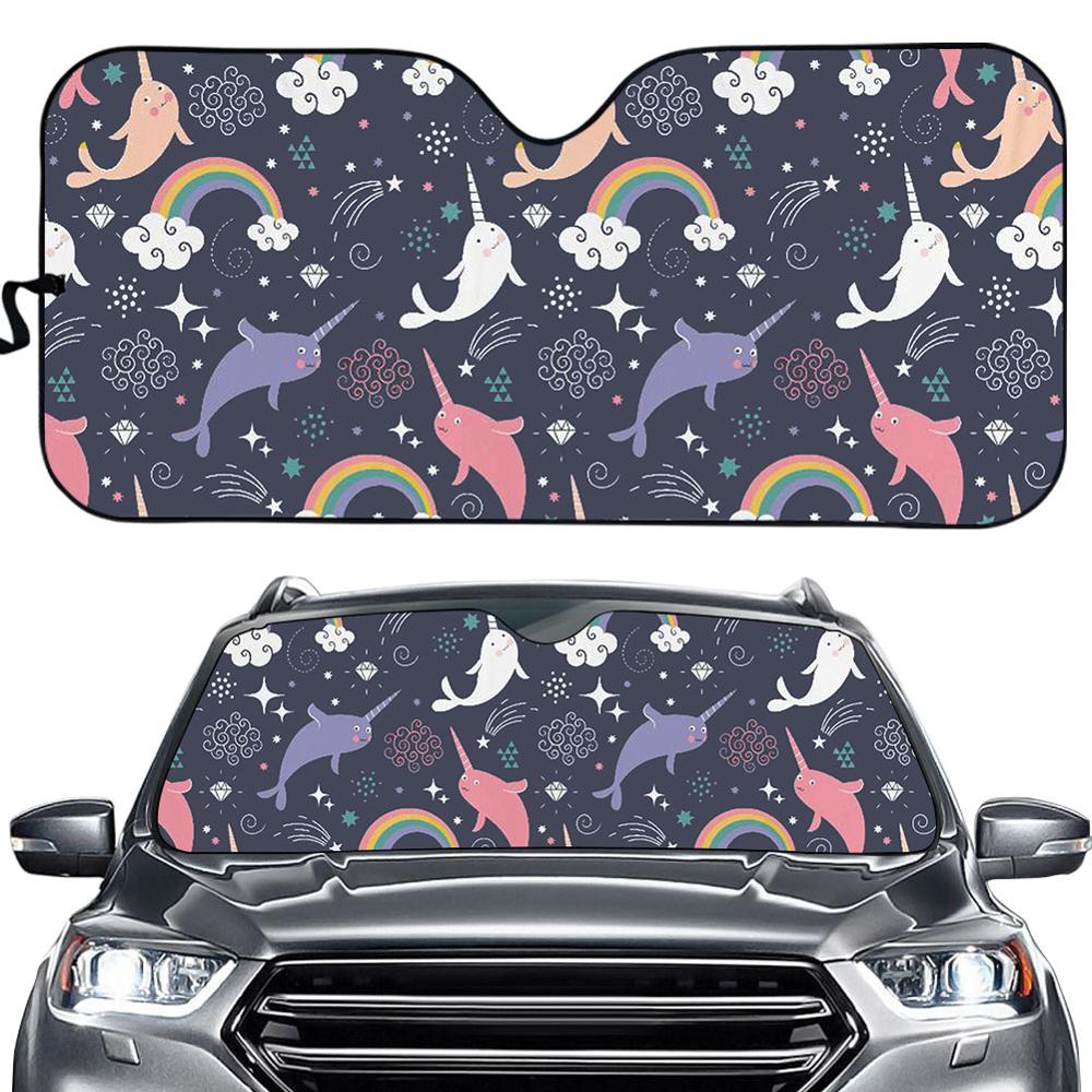 Cartoon dinosaurus hoes universele pasvorm auto zonnescherm auto raam blind blokkeert schittering van de zon/uv/hitte houdt uw auto koel blokkerker: Bbd 0099hc.