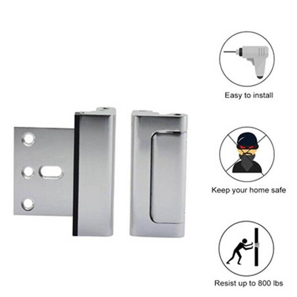 Aluminum Alloy Hinge Defender Security Door Reinforcement Lock Kitchen Cupboard Door Hinge Repair Kit Cabinet Side Mount Plates