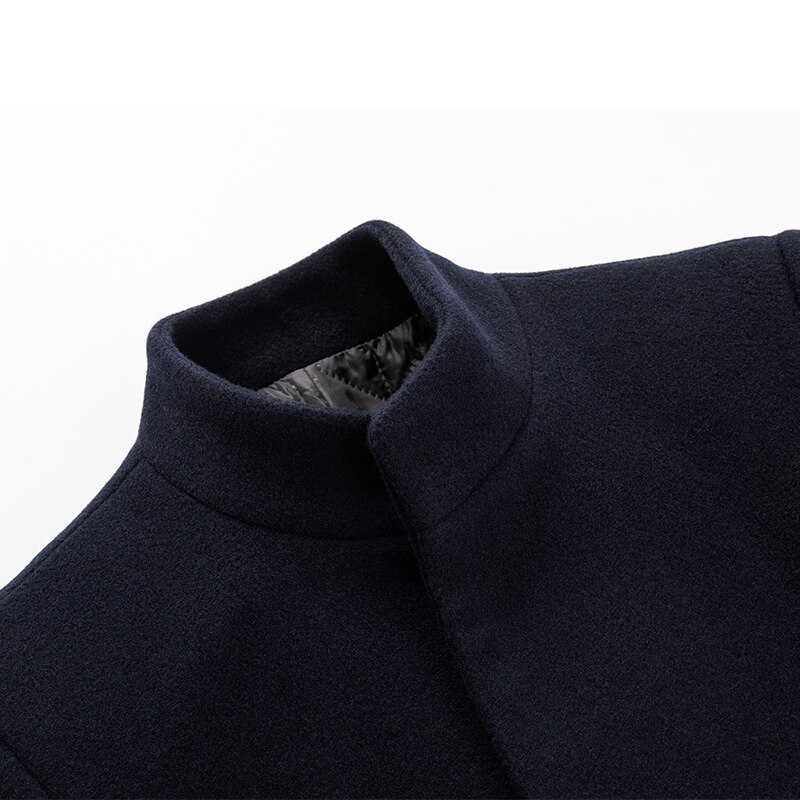 Herfst En Winter Wollen Jas, Mannen Lange Wollen Jas, Mannen Wollen Jas, lange Jas, Heren Windjack, Winter Herenkleding