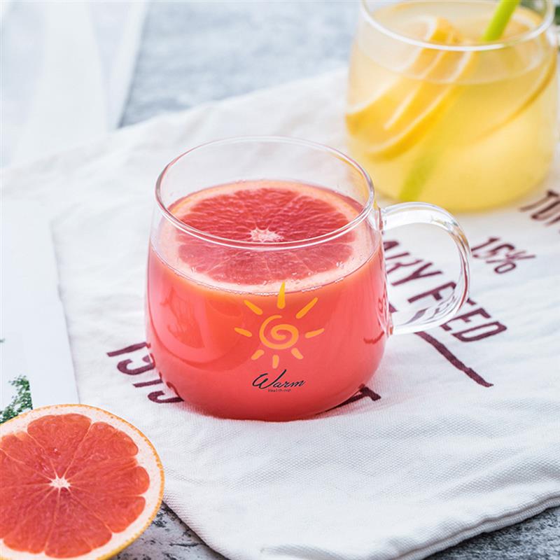 450ml kirkasta lämmönkestävää teetä olutmuki mehukuppi kahvikupit muki lasimuki lämmönkestävä juoma-astia juomamuki kupit