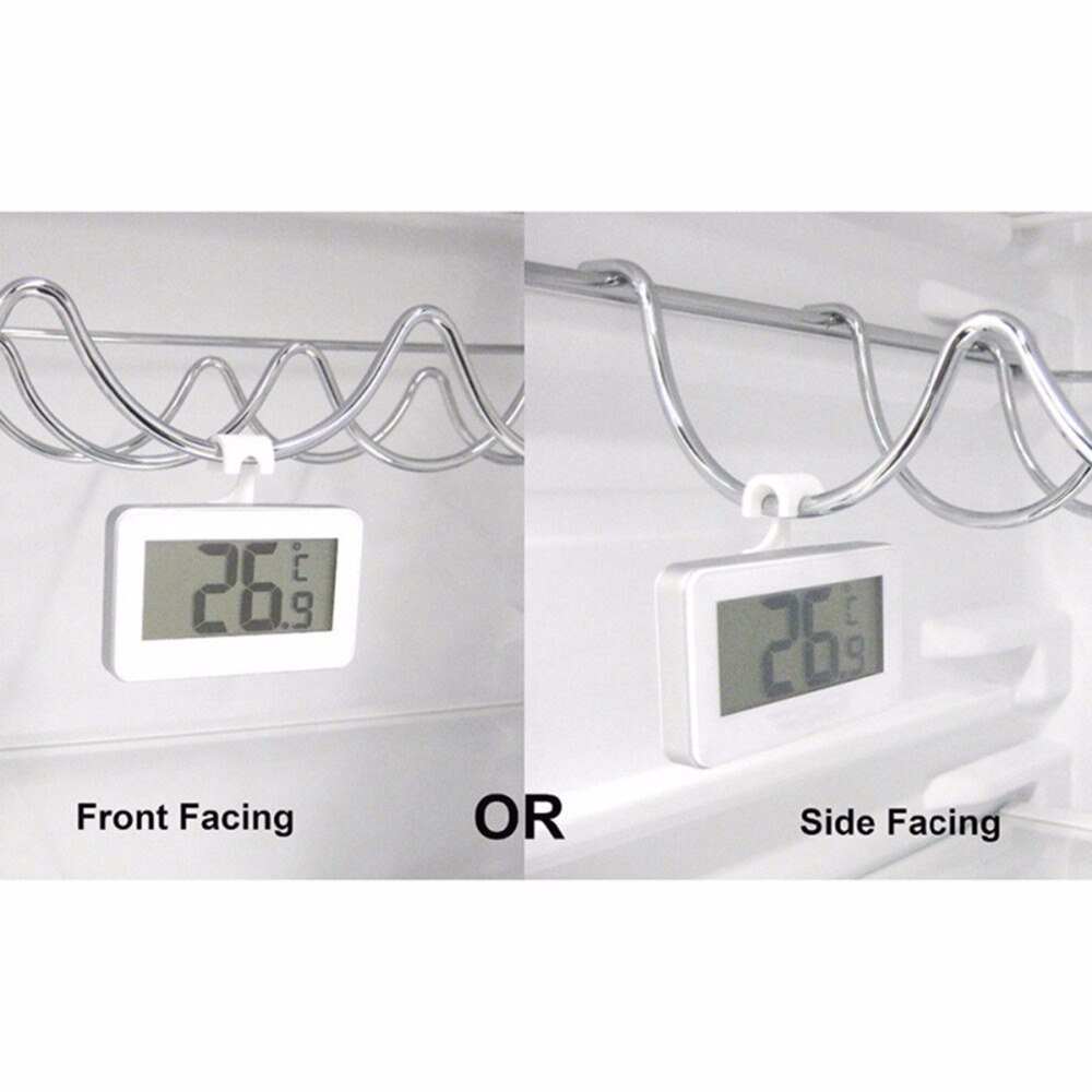 Ampio Display LCD Frigorifero Termometro Display Digitale Impermeabile Frigorifero Congelatore Gancio Appeso Magnete Del Basamento Attrezzo Della Cucina