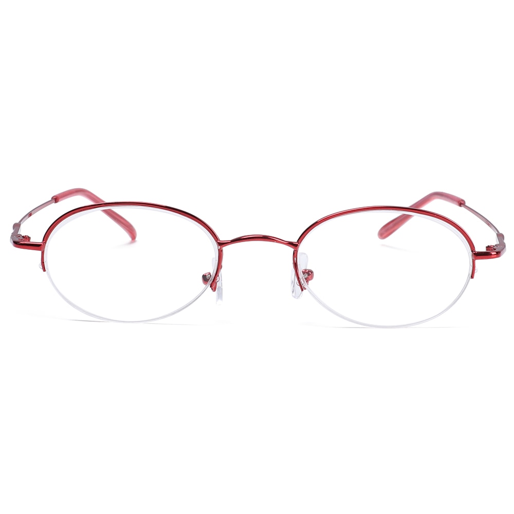 Dioptri  -1 -1.5 -2 -2.5 -3 -3.5 -4 -4.5 -5 -5.5 -6 færdige nærsynethedsbriller kvinder metal halvstel nærsynede briller