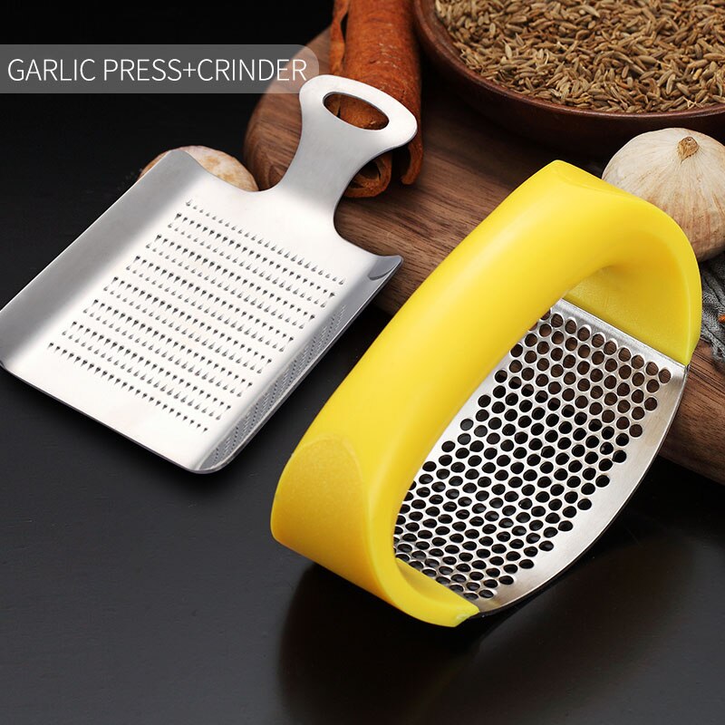 Bouton pression ail en acier inoxydable | Lien VIP pour TOM: Yellow With Grinder