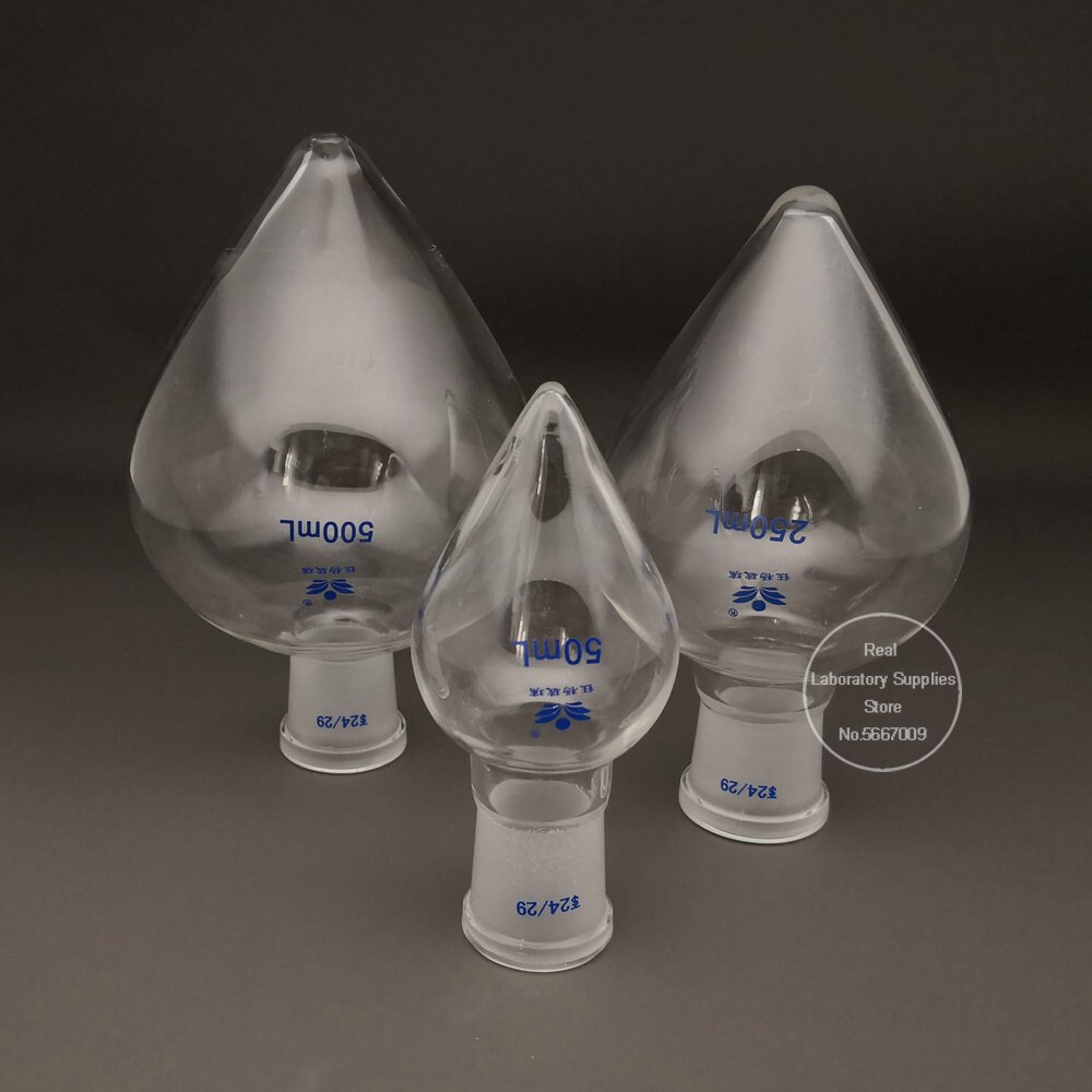 1PC Labor Hohe borosilikatglas 50ml-2000ml Standard matt #19 #24 #29 mund Verdicken V-bilden boden Glas Glaskolben