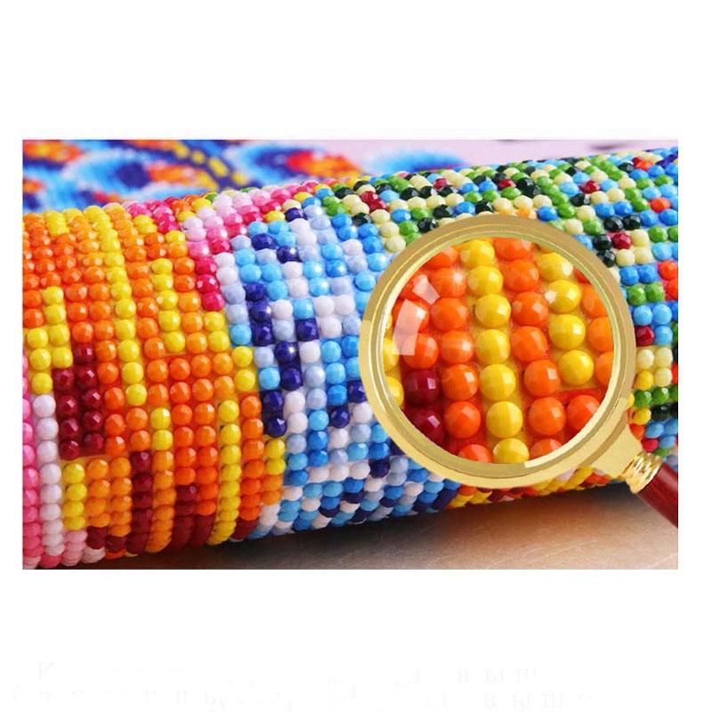 Full Round 3D Diy Diamond Painting Cross Stitch Kits Embroidery Cross Stitch Animal Scenery Picture Home Decor Style3