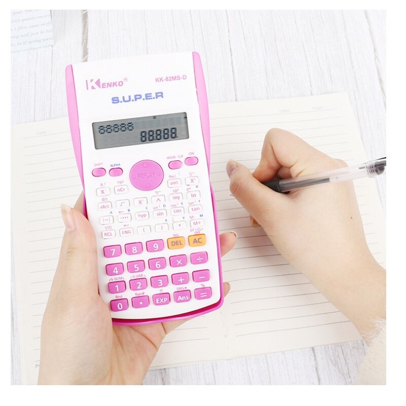 12Digit Desk Digital Scientific Calculator 240 Functions Statistics Mathematics 2Line Display 82MS For Student School Math Exam