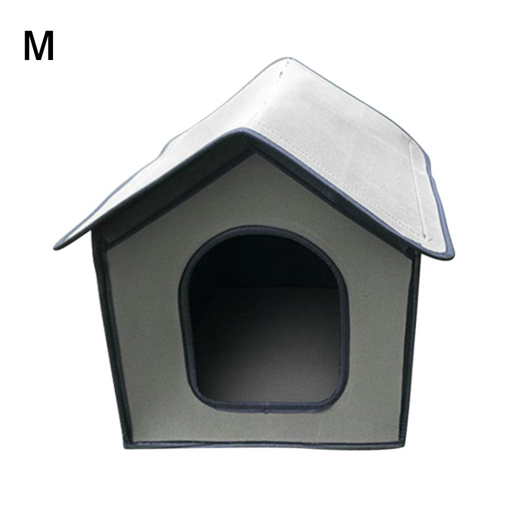 animale domestico all'aperto Casa impermeabile resistente alle intemperie gatto Casa cane canile pieghevole per animali domestici casa per cani antipioggia gatto Casa villa: B 46x36x38CM