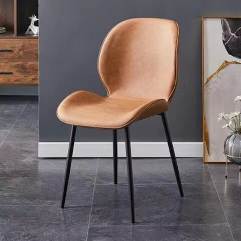 Dining chair metal with leather Dining chair: 11
