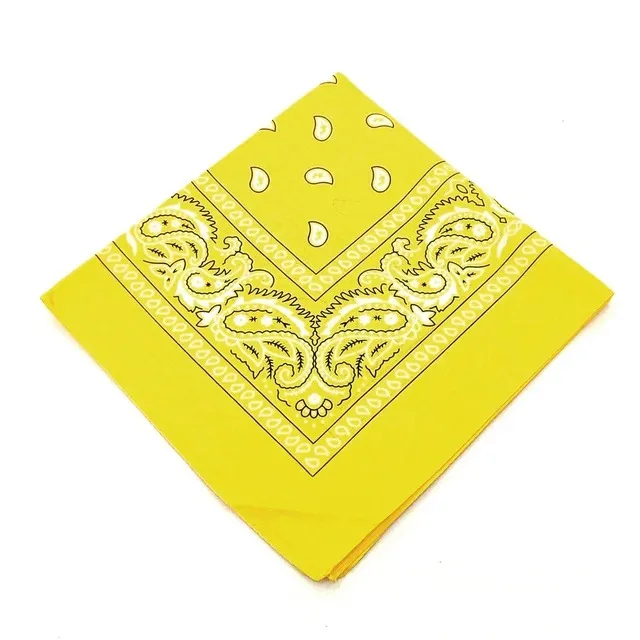 Hommes femmes bandana bandeau cowboy hommes motard sport chapeaux hip hop poignet bandeau simple face tête enveloppement écharpe: Bleu