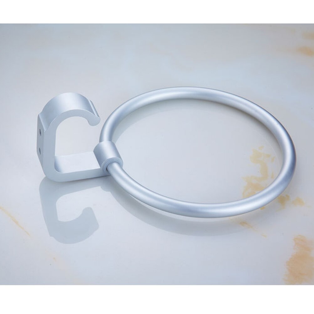 Handdoek Ring Wall Mounted Ronde Ruimte Aluminium Handdoek Hanger Handdoekenrek Handdoek Houder Met Haak voor Badkamer Hotels Keuken Wc