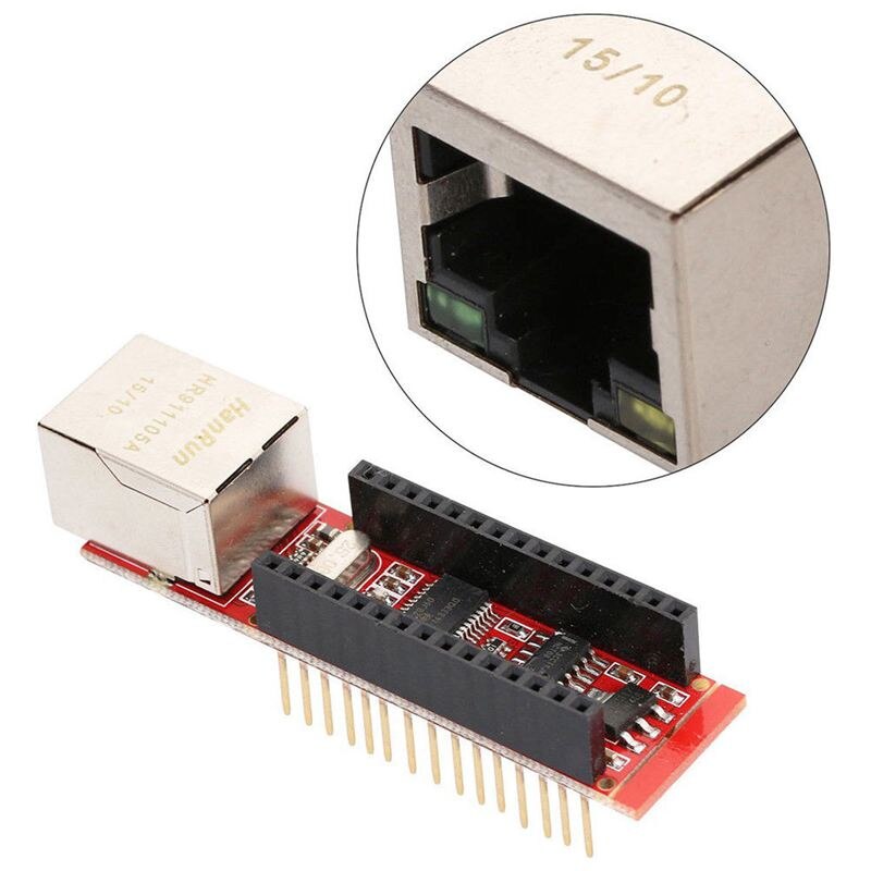 ENC28J60 Ethernet Shield for Arduino Nano 3.0 RJ45 Webserver Module