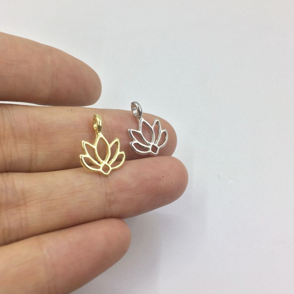 Eruifa pretty 20 kpl 12*10mm mini lotus sinkkiseoksesta hurmaa kaulakoru, korvakoru rannekoru koru itse tehty käsintehty 2 väriä