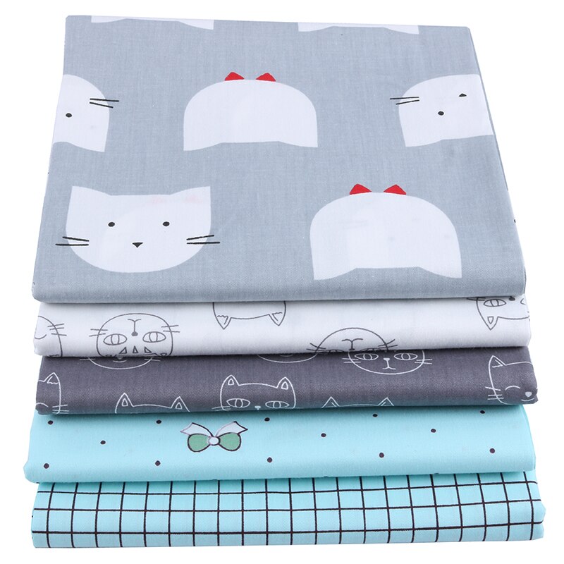 Nanchuang 5 Stks/partij Twill Katoen Stof Diy Handgemaakte Hometextile Patchwork Doek Voor Kussen Zakken Jurk Gordijn Patch Materiaal