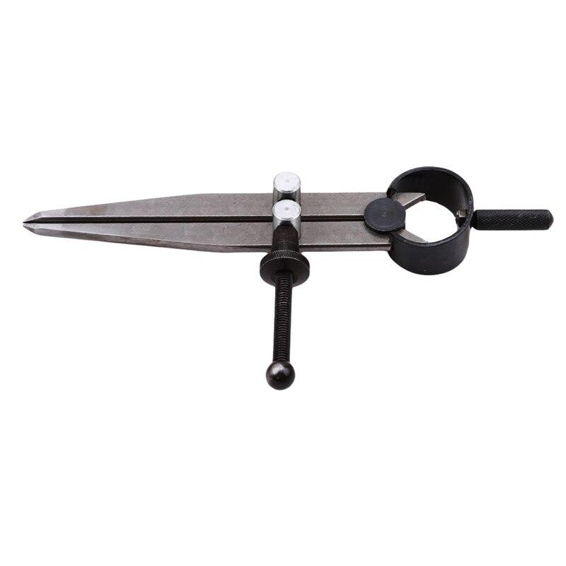 1PCS Carbon steel Scriber Divider Wheel Compass Leather Stitch Hole Distance Measure Compass Leather Divider Tool