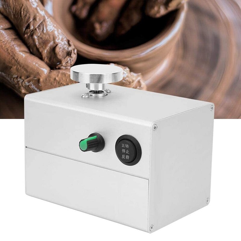 Mini pottenbakkerswiel usb aluminiumlegering keramische afwerkgereedschap voor schoolonderwijs en doe-het-zelf-pottenbakkerswinkel