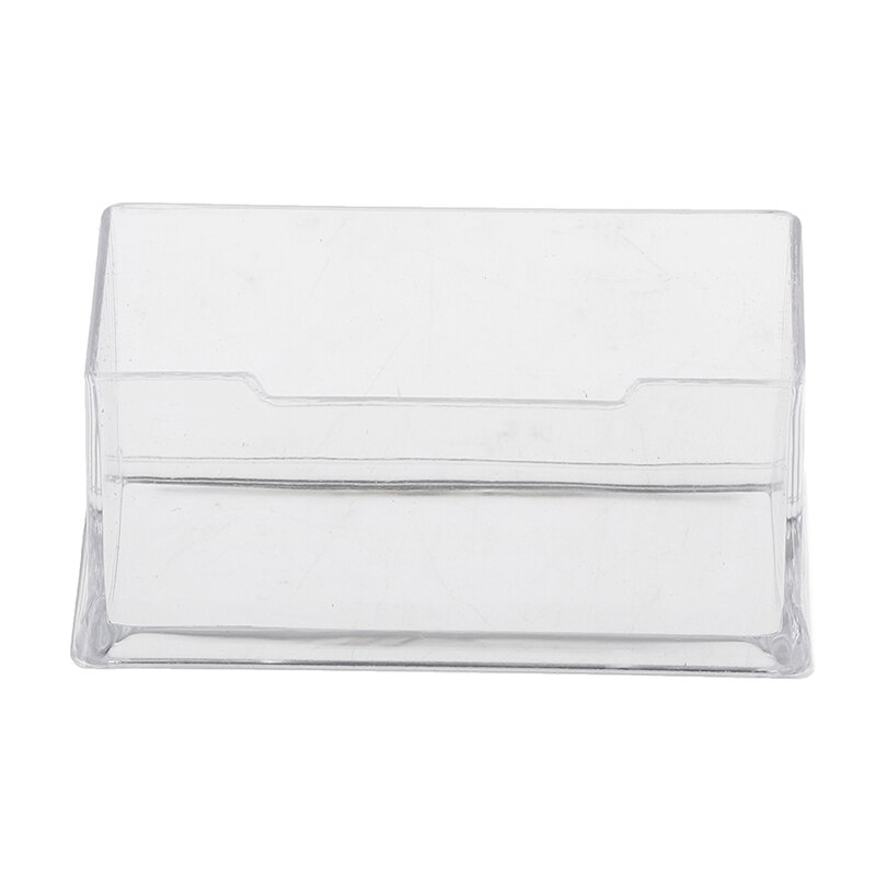 Clear Desktop Business Card Holder Display Stand Desk Desktop Countertop Business Card Holder Desk Shelf Box