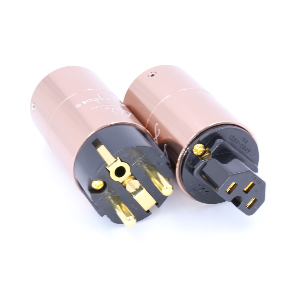 Accuphase 40th EU Schuko Power Plug IEC Connector Amplifier CD DVD Player AC Cord Power Cable Plug DIY Mains