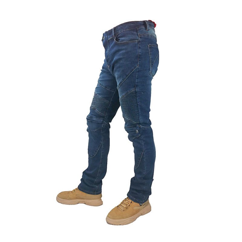 Pantalon moto homme moto jean équipement de protection équitation voyage moto pantalon poche à glissière tout-terrain moto pantalon