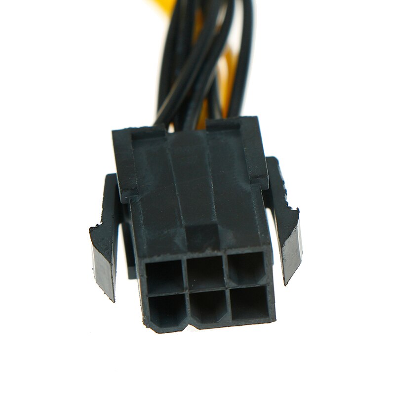 Ult-best – câble PCI-E PCIE 6p femelle vers double 8pin 6 + 2 mâle, carte graphique GPU, alimentation électrique, rallonge, cordon de minage