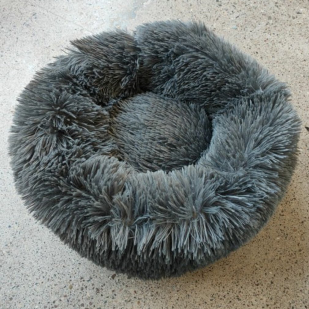 Vacuum Compression Plush Winter Warm Nest PP Cotton Filling Bed Comfortable Pet Mat Pet Supplies For Dogs And Cats: S 40cm