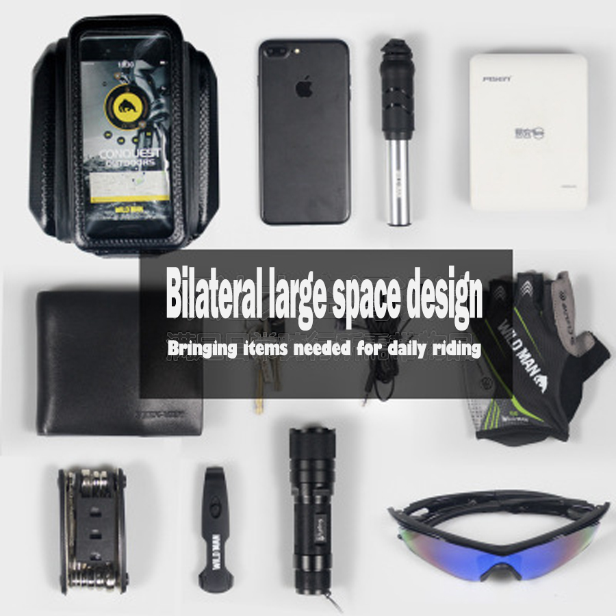 3 Types Bicycle Bags Bicycle Front Waterproof Screen Touch Screen Phone Bag Mountain Bike Top Tube Bag Cycling Pannier Bag