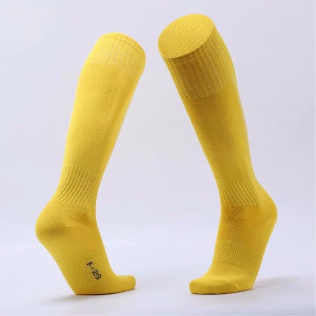 Mannen Voetbal Lange Sokken Over Knie Hoge Sok Outdoor Rugby Kousen Knie Legging Volleybal Lange Sokken Vrouwen Sport Sok: yellow