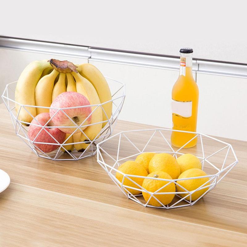 Plato para fruta de estilo nórdico para el hogar, olla de estilo europeo forjado F9O7, cesta para aperitivos, drenaje de hierro, Fru I2R0