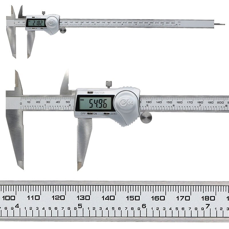 Stainless Steel Caliper IP54 Waterproof 300 mm Electronic Digital Vernier Caliper Height Depth Diameter Measurement Ruler Tools