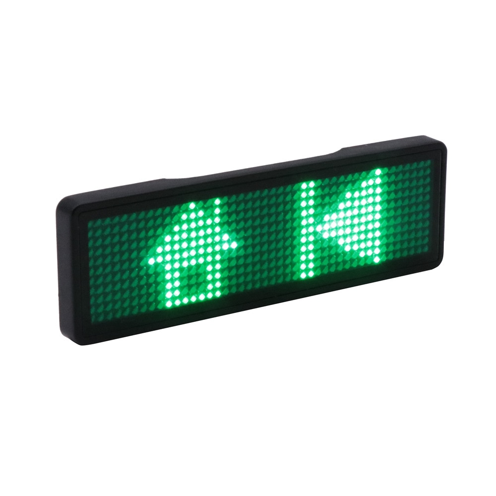 bluetooth programmable mini LED display rechargeable indoor outdoor body LED sign backpack LED sign LED name badge