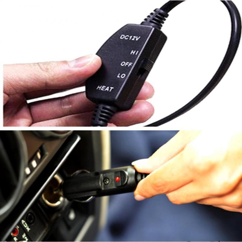 145*100cm 12V Electric Heated Fleece Cosy Heater Warm Winter Blanket Cover Car Trip Car Accessories Car Travel Bed Blanket