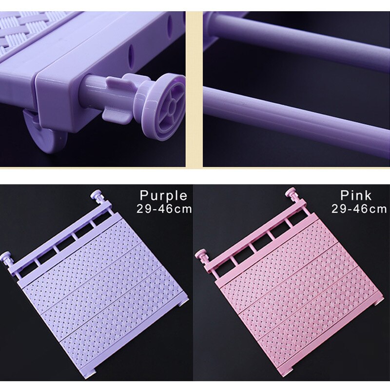 Adjustable Wardrobe Storage Shelf Wall Mounted Extendable Rack Cupboard Space Saving TI99