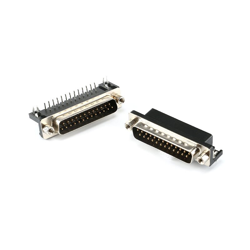 Connecteur DR9 DR15 DR25 trou/broche femelle/mâle à angle droit soudé d-sub RS232 adaptateur de port série DB9 9/15/25 broches: DR25 Male