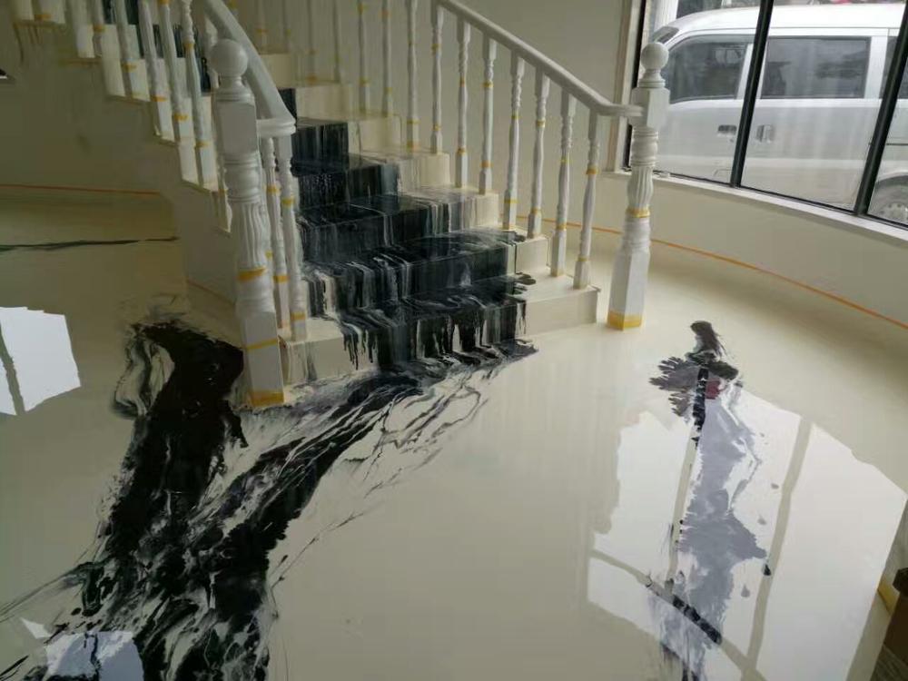 Epoxy Hars Inkt Art Zelfnivellerende Vloer Verf Cement Beton Coating Vloeren Lijm Sterke Hechting Hoge Penetratie