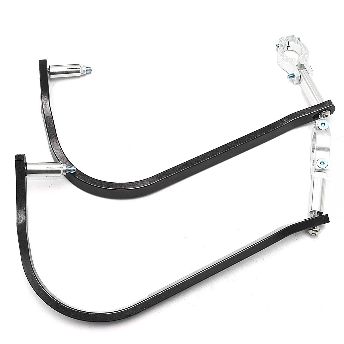 2x7/8 "22mm Universal Motorcycle Hand Guards Protector Motocross Dirt bike Handguards Stuur Guards Aluminium hand Bar Stand: Black