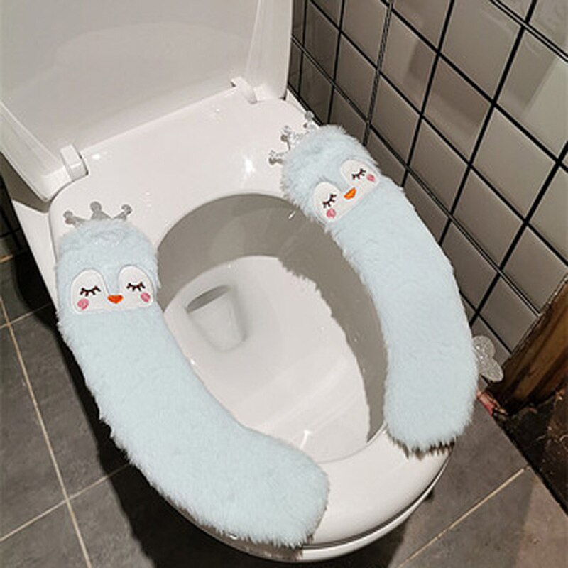 Four Seasons Toilet Seat U Shape With Handle English Style Home Cute Plush Fruit Animal