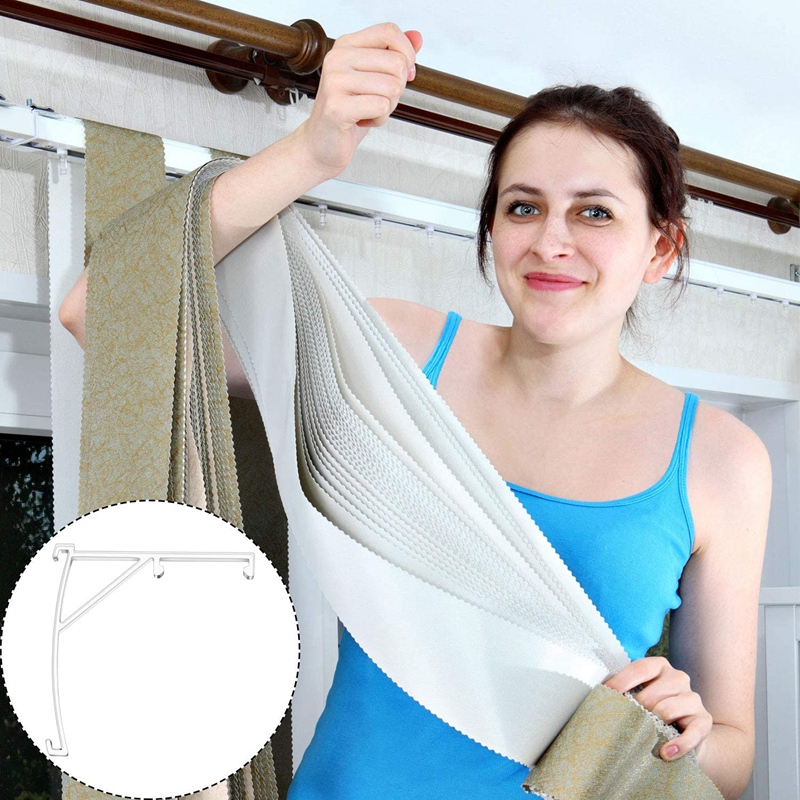 Valance Clips Plastic Vertical Blinds Brackets 3.5 Inch Vertical Blinds Clear for Blinds Parts Accessory Components