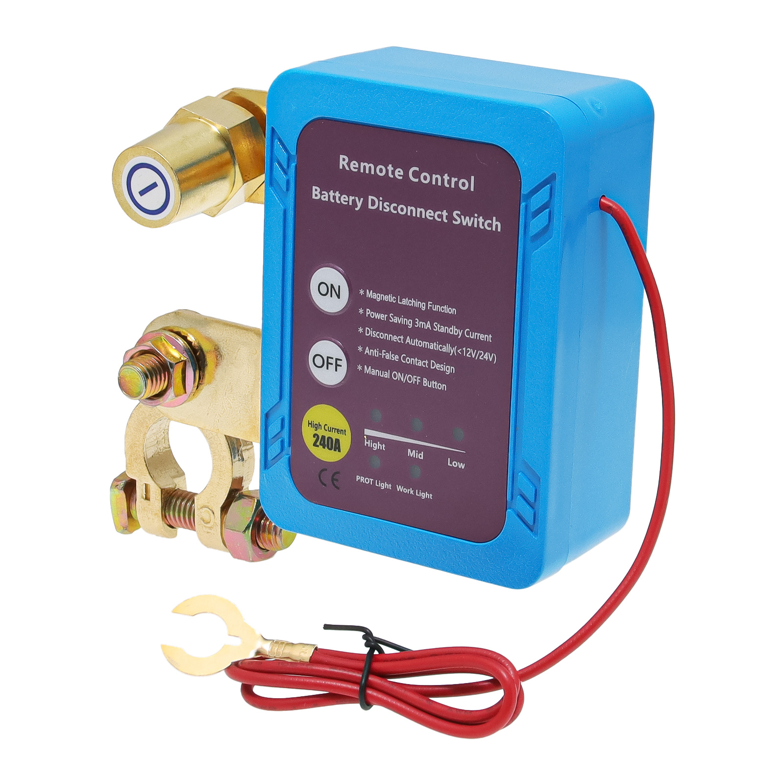 Nuovo 12V 240A Interruttore di disconnessione batteria per auto Interruzione rapida Controllo remoto Interruzione alimentazione Interruttori di uccisione Batteria protettiva personalizzata