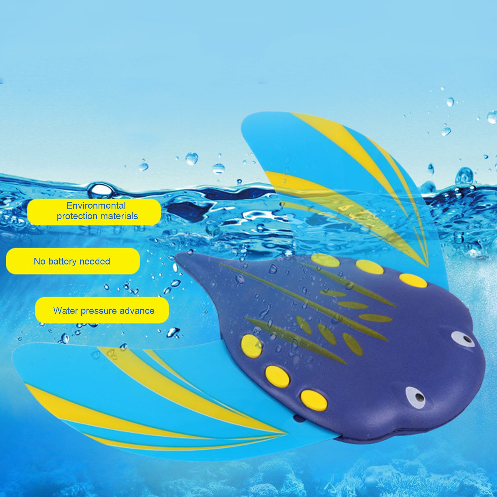 Water Power Duivel Vis Zwembad Zweefvliegtuig Strand Zwemmen Drijvende Vroege Educatief Kids Oefening Speelgoed Ouder-kind Interactieve Spelletjes